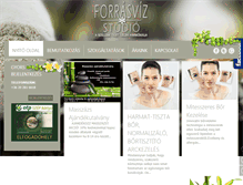 Tablet Screenshot of forrasviz-studio.hu